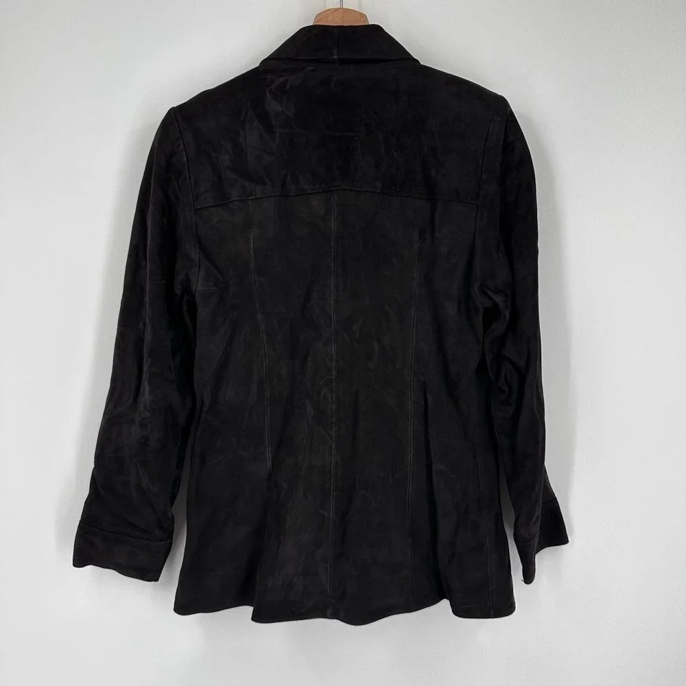 Sherry Michals Suede Jacket Soft Brown Small Womens‎ Soft Floppy Vintage
